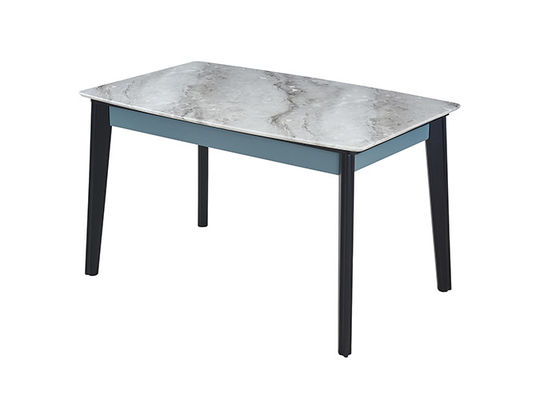 Mesa de comedor simple de la pizarra de la familia de la moda, mesa de comedor de mármol del diseño