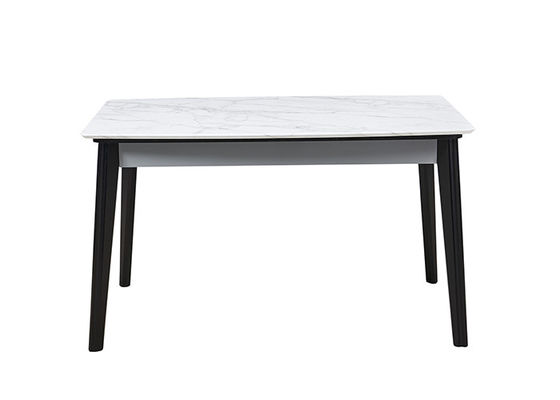 Mesa de comedor de madera sólida de la pizarra del rock moderno del restaurante