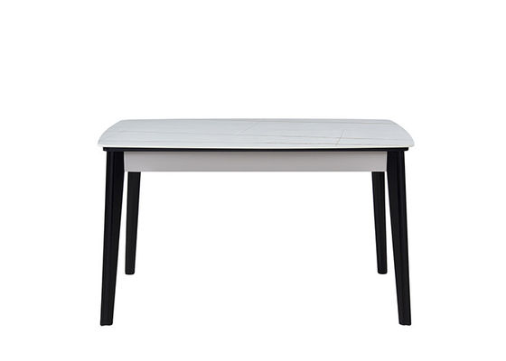 tabla de madera sólida del comedor de la familia del 130cm de la pizarra elegante de la roca