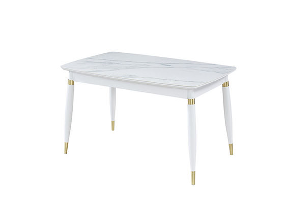 Mesa de comedor de lujo ligera de la pizarra del estilo el 130cmx80cmx76cm