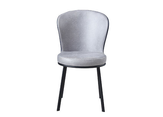Familia Grey Upholstered Dining Chair del hierro labrado
