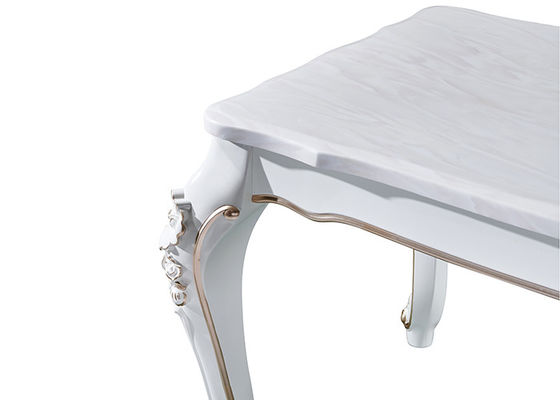 Mesa de comedor de mármol fuerte y durable de ISO9001 del rectángulo