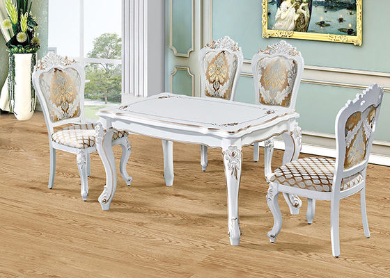 Mesa de comedor minimalista de lujo europea de madera sólida