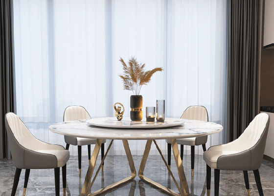 Mesa de comedor durable fuerte de la familia de la losa de la roca ISO14001