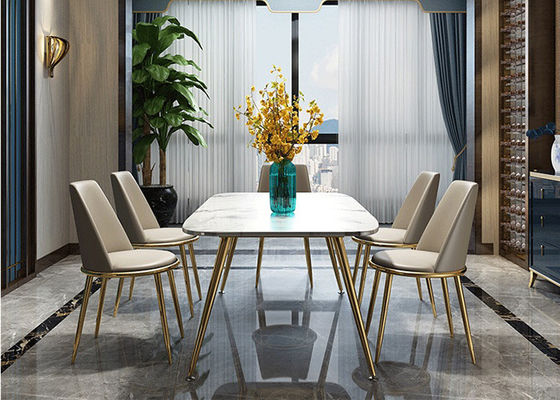 Mesa de comedor de mármol de lujo el 140x80x76cm casera de moda