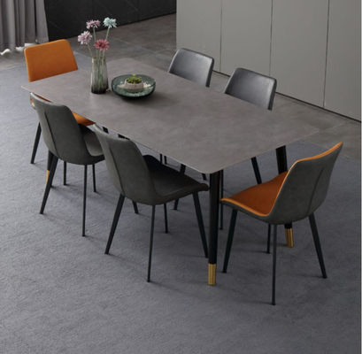 mesa de comedor de mármol de lujo del 130cmx80cmx77cm, diseño de la mesa de comedor con el top de mármol
