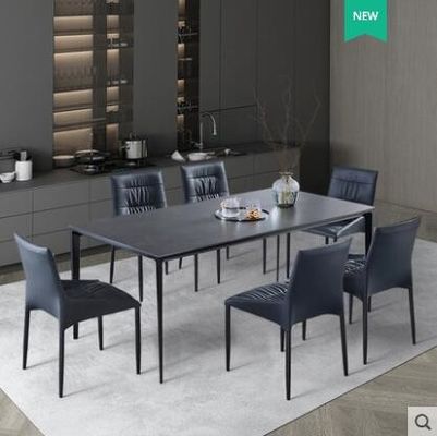 Rasguño de mármol minimalista de lujo ligero nórdico de la mesa de comedor resistente