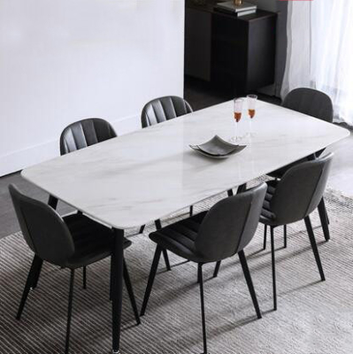 Prevenga rasguña la combinación de mármol minimalista de la mesa de comedor y de la silla