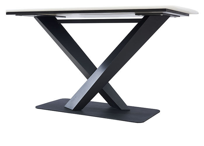 Mesa de comedor elegante de la pizarra, mesa de comedor rectangular superior de mármol