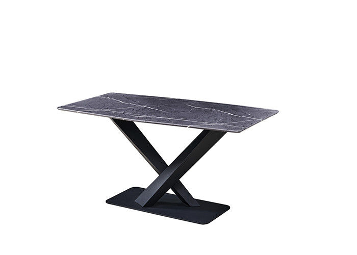 Mesa de comedor de moda de la pizarra de la losa de mármol de la piedra