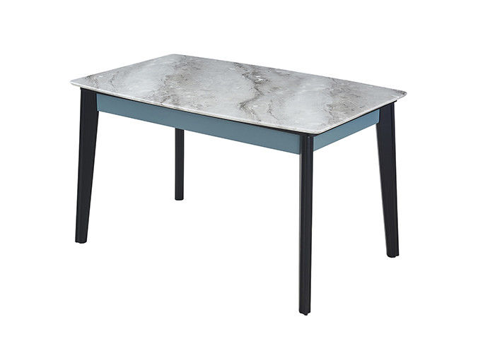 Mesa de comedor simple de la pizarra de la familia de la moda, mesa de comedor de mármol del diseño