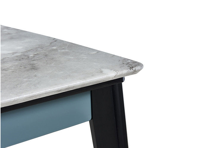 Mesa de comedor simple de la pizarra de la familia de la moda, mesa de comedor de mármol del diseño
