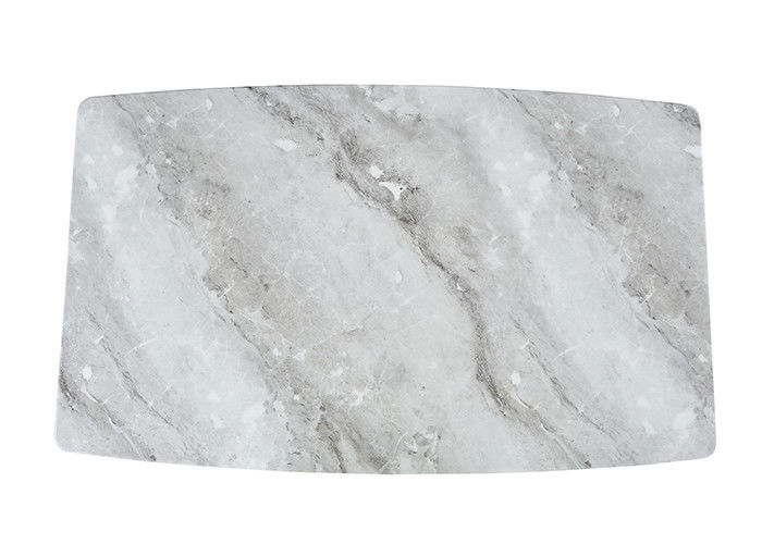 Mesa de comedor simple de la pizarra de la familia de la moda, mesa de comedor de mármol del diseño