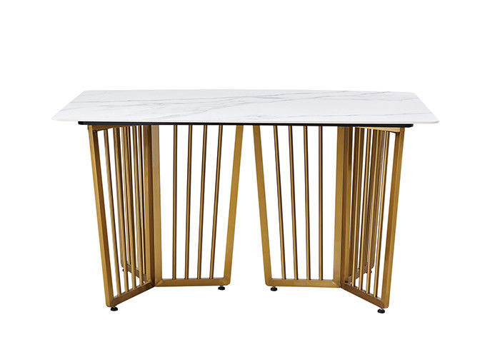 Mesa de comedor nórdica de la sala de estar de madera de goma de Rockboard