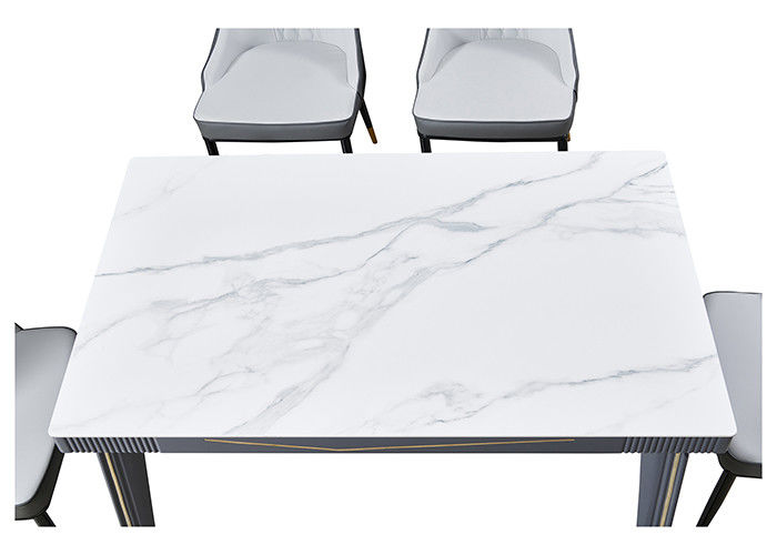 Moderno de lujo de la mesa de comedor de la familia del tablero de la roca de la moda