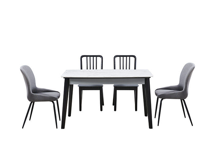 Mesa de comedor de la pizarra de los muebles del comedor de la losa de la roca