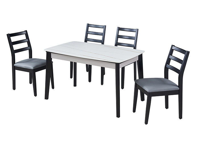 Mesa de comedor simple de la pizarra del tablero el 130x80x76cm del rock moderno