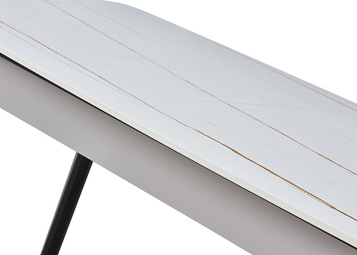 Mesa de comedor simple de la pizarra del tablero el 130x80x76cm del rock moderno