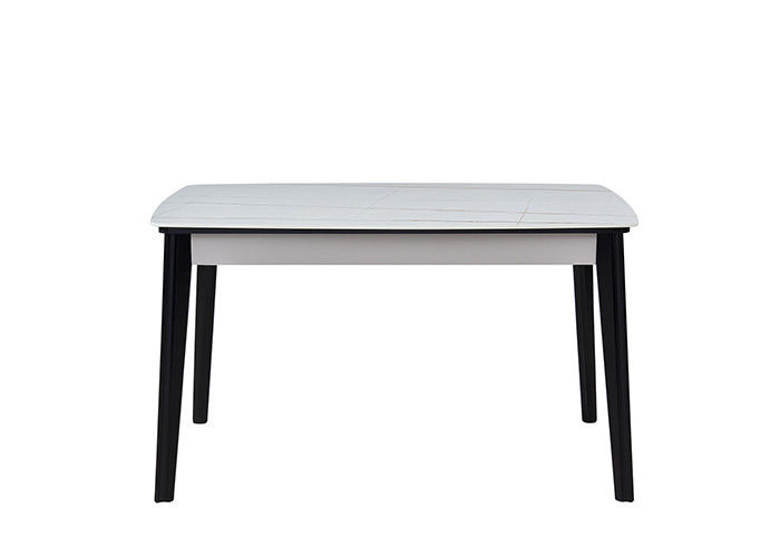 tabla de madera sólida del comedor de la familia del 130cm de la pizarra elegante de la roca