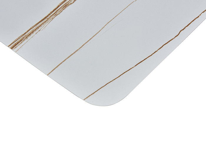 tabla de madera sólida del comedor de la familia del 130cm de la pizarra elegante de la roca