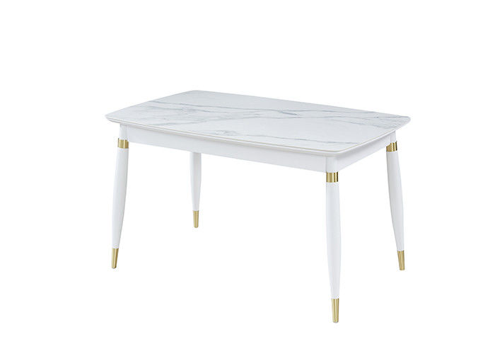 Mesa de comedor de lujo ligera de la pizarra del estilo el 130cmx80cmx76cm