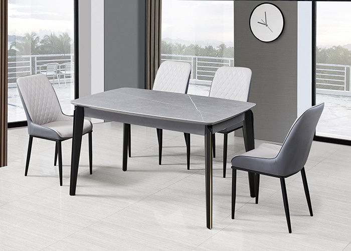 Mesa de comedor moderna del MDF del tablero de la roca de la moda ISO9001