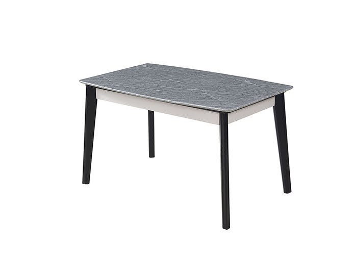 Mesa de comedor de mármol nórdica de moda de madera sólida