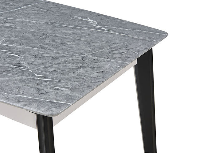 Mesa de comedor de mármol nórdica de moda de madera sólida