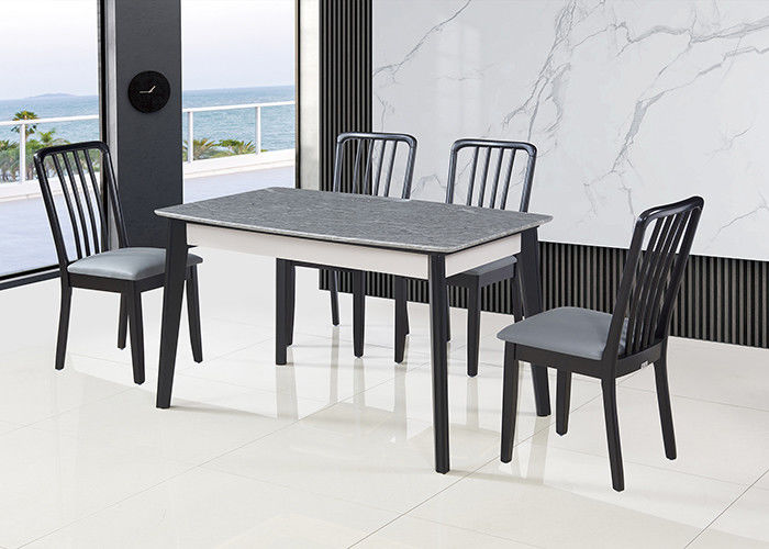 Mesa de comedor de mármol nórdica de moda de madera sólida