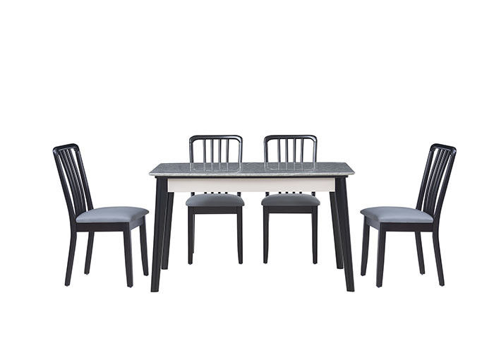 Mesa de comedor nórdica del granito del restaurante simple del MDF