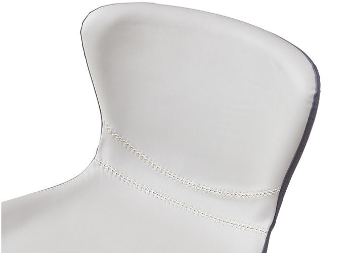 Gray Leather Padded Dining Chairs sin los apoyabrazos
