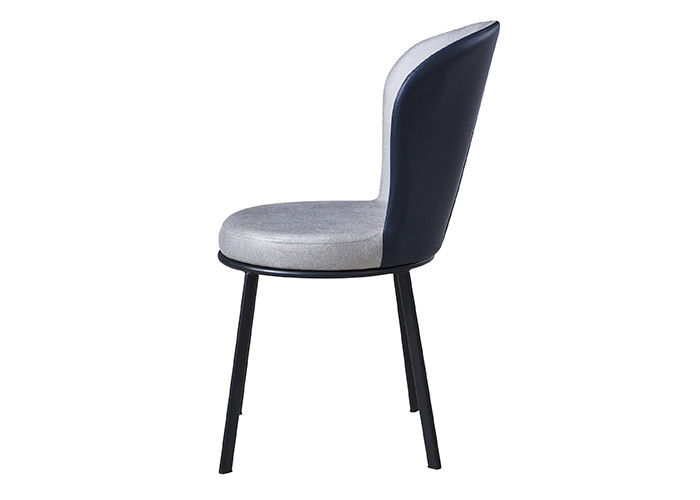 Familia Grey Upholstered Dining Chair del hierro labrado