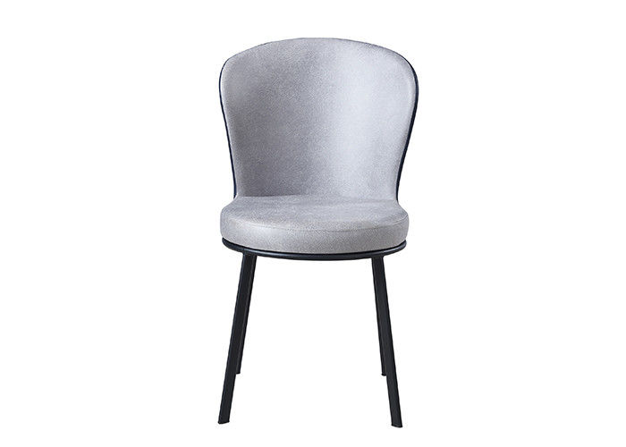 Familia Grey Upholstered Dining Chair del hierro labrado