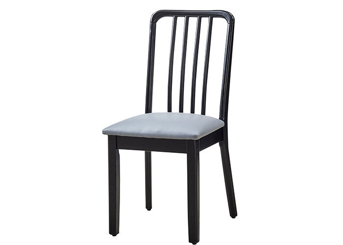 Piernas de cuero del roble de Grey Upholstered Dining Chairs With de la biblioteca