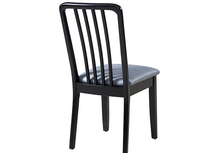Piernas de cuero del roble de Grey Upholstered Dining Chairs With de la biblioteca