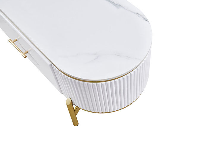 Tablero del rock moderno que hace juego el soporte y la mesa de comedor de la TV