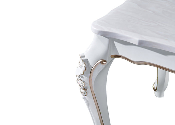 Mesa de comedor de mármol elegante de la familia europea del 130x80x76cm