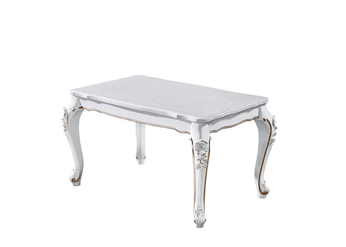Mesa de comedor de mármol fuerte y durable de ISO9001 del rectángulo