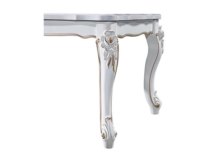 mesa de comedor superior de mármol blanca de los 80cmx130cmx75cm