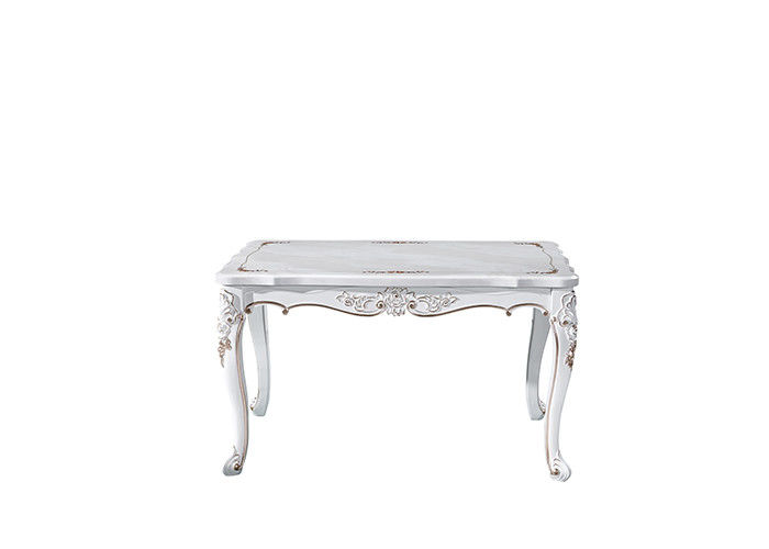 Mesa de comedor de mármol sólida clásica noble, mesa de comedor del restaurante
