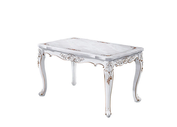 Mesa de comedor de mármol sólida clásica noble, mesa de comedor del restaurante