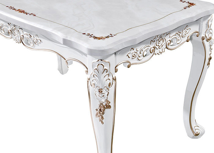 Mesa de comedor de mármol nórdica de la altura retra de los 75cm H-1198 C-34