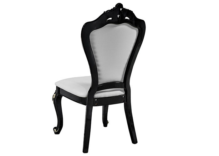 Sillas de cuero blancas fuertes y durables del restaurante