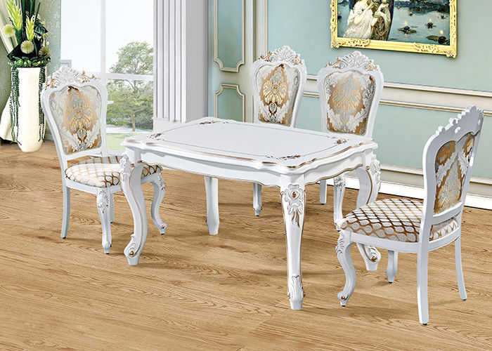 Mesa de comedor minimalista de lujo europea de madera sólida
