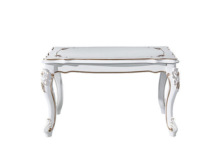 Tabla de lujo del diseño minimalista moderno rectangular de mármol blanco retro de la mesa de comedor