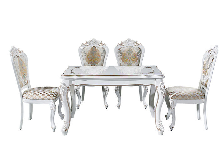 Tabla de lujo del diseño minimalista moderno rectangular de mármol blanco retro de la mesa de comedor
