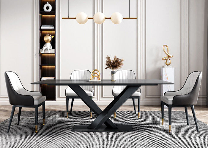 Mesa de comedor de mármol de lujo fuerte y durable del hotel