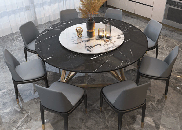 Mesa de comedor durable fuerte de la familia de la losa de la roca ISO14001