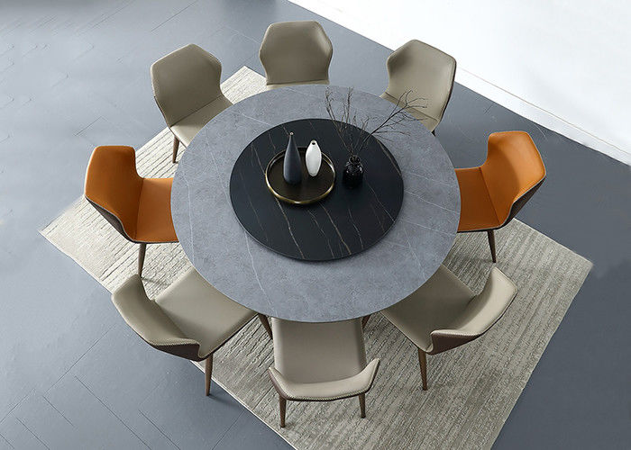 Mesa de comedor casera de lujo de los muebles de la luz de la losa de la roca