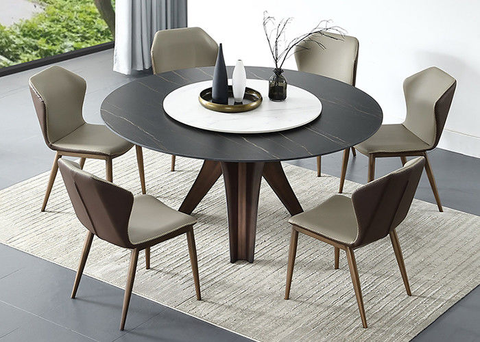 Mesa de comedor casera de lujo de los muebles de la luz de la losa de la roca